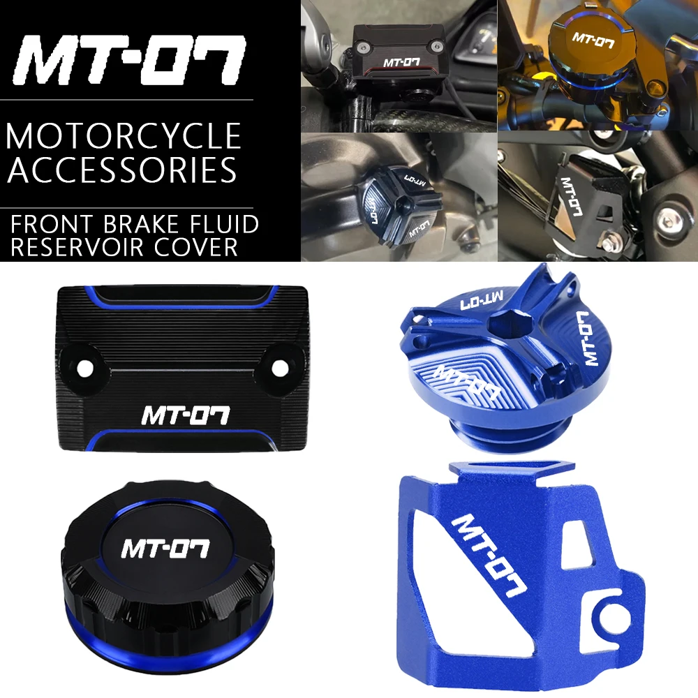 Motorcycle Front Rear Master Cylinder Cap Brake Fluid Reservoir Cover Engine Oil Cap For YAMAHA MT07 MT 07 MT-07 ABS 2014-2024
Motorcycle Front Rear Master Cylinder Cap Brake Fluid Reservoir Cover Engine Oil Cap For YAMAHA MT07 MT 07 MT-07 ABS 2014-2024