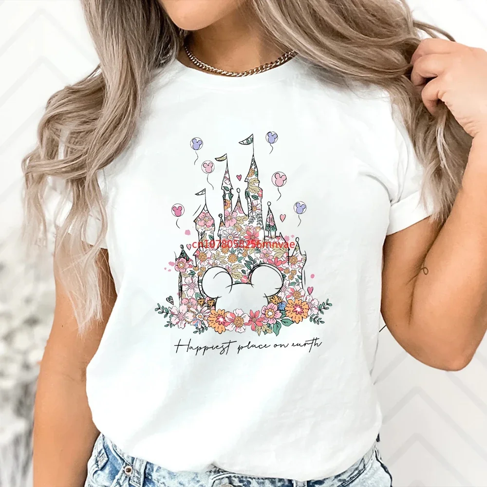 Aesthetic Floral Castle T Shirt Vintage Castle T-Shirt Happiest Place on Earth Tees Magic Tshirt Short Sleeves Tops
Aesthetic Floral Castle T Shirt Vintage Castle T-Shirt Happiest Place on Earth Tees Magic Tshirt Short Sleeves Tops