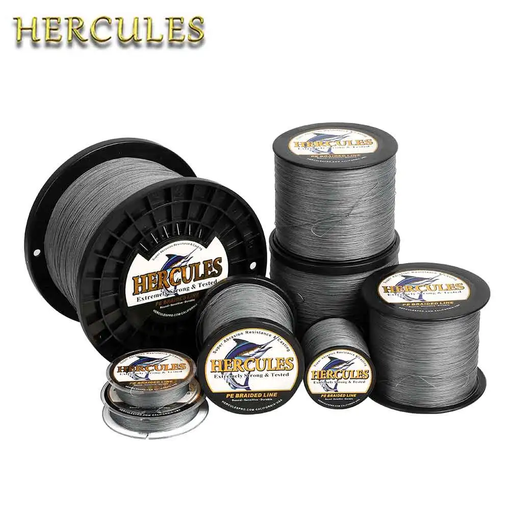Hercules For Fishing Wire Saltwater Fishing Braided 8 Strands Multifilament Gray 100M to 2000M Cord 10LB-200LB Super Pe
Hercules For Fishing Wire Saltwater Fishing Braided 8 Strands Multifilament Gray 100M to 2000M Cord 10LB-200LB Super Pe