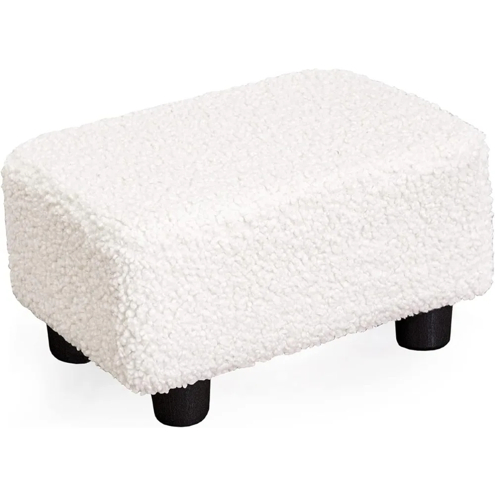 Small Foot Stool Ottoman 15.4" Sherpa Footstool with Legs Under Desk Footrest for Living Room Bedroom and Office
Small Foot Stool Ottoman 15.4" Sherpa Footstool with Legs Under Desk Footrest for Living Room Bedroom and Office