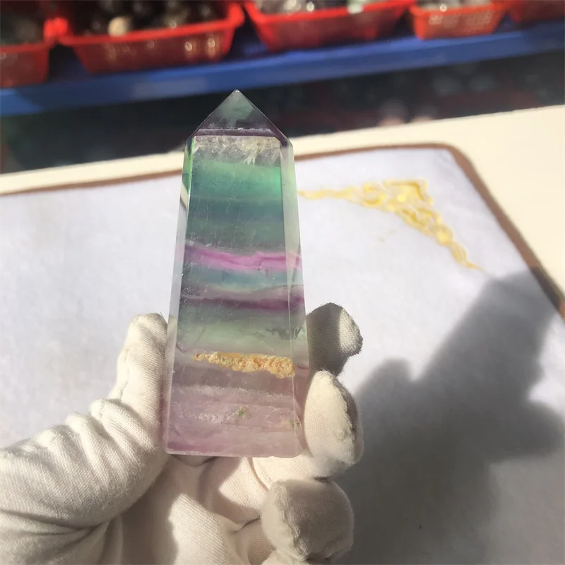 1KG Natural blue green purple transparent fluorite points polished healing Wholesales Free Shipping
1KG Natural blue green purple transparent fluorite points polished healing Wholesales Free Shipping