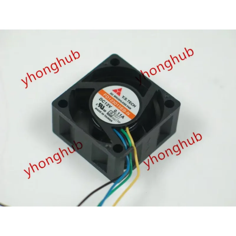 Y.S TECH FD 123015 EB-N DC 12 В 0,11 А 30x30x15 мм 4-проводной охлаждающий вентилятор для сервера
Y.S TECH FD 123015 EB-N DC 12 В 0,11 А 30x30x15 мм 4-проводной охлаждающий вентилятор для сервера