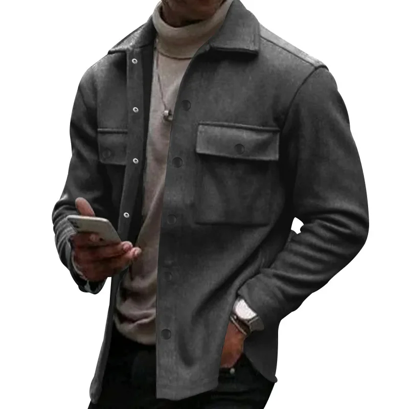 Men's American Retro Fleece Jacket Single-Breasted Lapel Casual Winter Workwear Warm Clothing
Men's American Retro Fleece Jacket Single-Breasted Lapel Casual Winter Workwear Warm Clothing