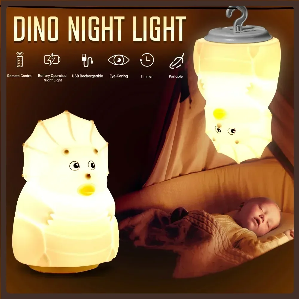 Led Children Night Light Dinosaur Touch Sensor Lamp USB Silicone Kinderen Sleeping Bedroom Desktop Decor Lamp Child Holiday Gift
Led Children Night Light Dinosaur Touch Sensor Lamp USB Silicone Kinderen Sleeping Bedroom Desktop Decor Lamp Child Holiday Gift