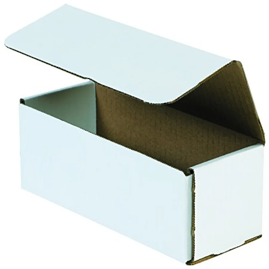 BFM933 Corrugated Cardboard Mailers 9 x 3 x 3 Inches Tuck Top One-Piece Die-Cut Shipping Cartons Medium White Mailing Boxes Pac
BFM933 Corrugated Cardboard Mailers 9 x 3 x 3 Inches Tuck Top One-Piece Die-Cut Shipping Cartons Medium White Mailing Boxes Pac