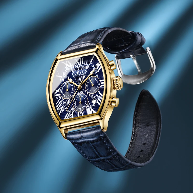 OCHSTIN Genuine Leather Rectangular Watch Case Man Quartz Commander Series Watches Men‘s Luxury Business Luminous Hand Watch
OCHSTIN Genuine Leather Rectangular Watch Case Man Quartz Commander Series Watches Men‘s Luxury Business Luminous Hand Watch