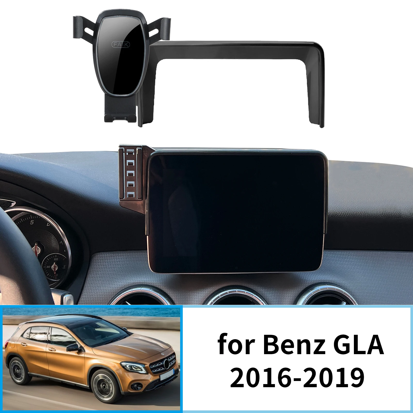 for Mercedes-Benz GLA 2016-2019 X156 (8.0in) GPS Bracket Navigation Stand Auto Accessories
for Mercedes-Benz GLA 2016-2019 X156 (8.0in) GPS Bracket Navigation Stand Auto Accessories