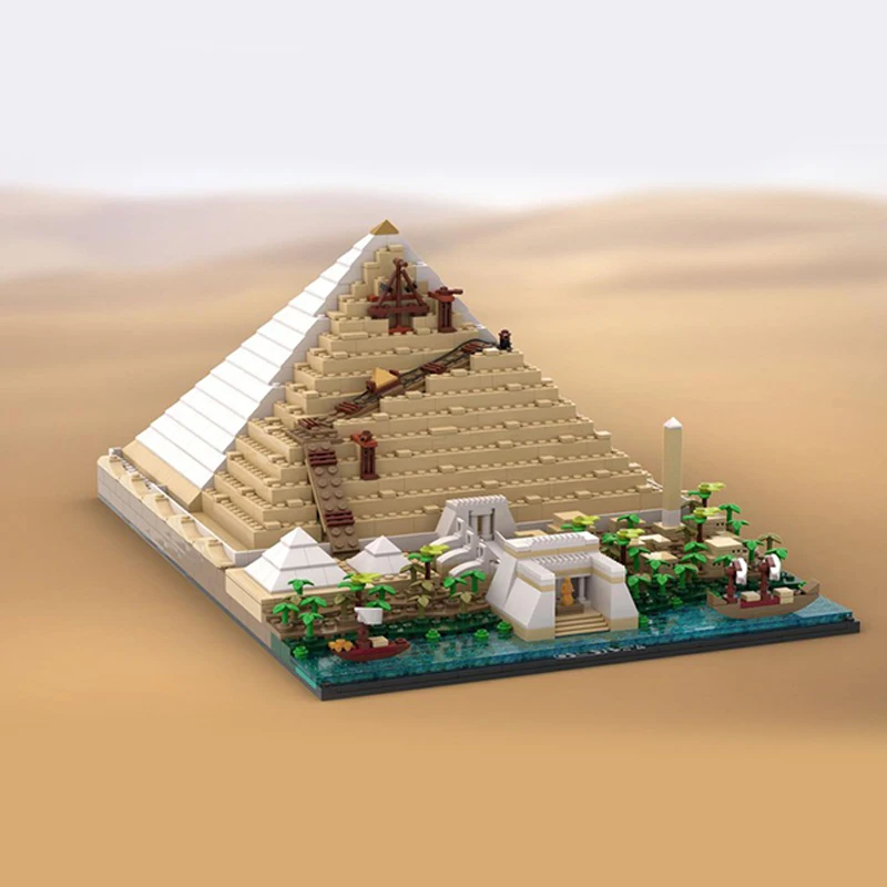 1467 шт. Набор строительных блоков Moc Great Pyramid Construction — комплект архитектурной модели, дисплей
1467 шт. Набор строительных блоков Moc Great Pyramid Construction — комплект архитектурной модели, дисплей