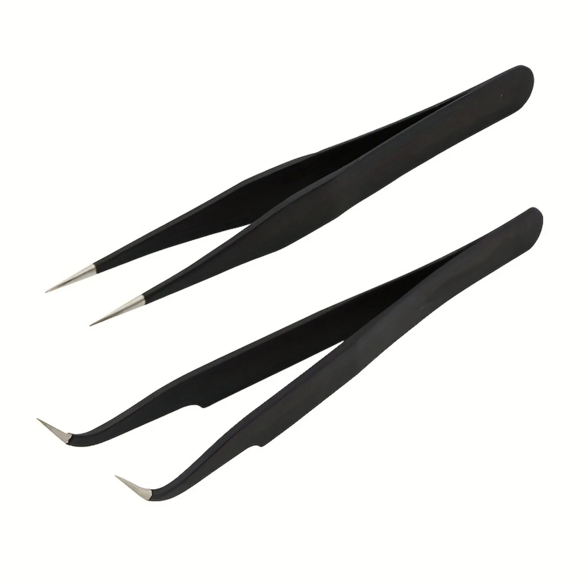 2Pcs Black DIY Craft Tweezers 1.0mm Straight & Curved Tip Handmade Tools
2Pcs Black DIY Craft Tweezers 1.0mm Straight & Curved Tip Handmade Tools