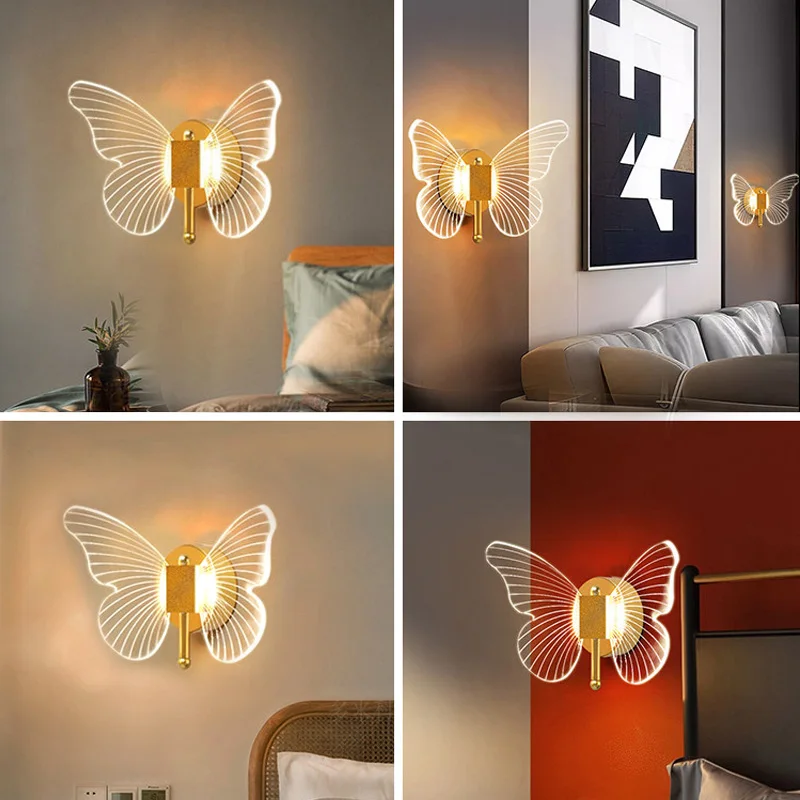 Butterfly Ceiling Wall Lamp, Luxurious Modern Minimalist Creative Nordic Living Room Bedside Bedroom Lamp LED Indoor Lighting
Butterfly Ceiling Wall Lamp, Luxurious Modern Minimalist Creative Nordic Living Room Bedside Bedroom Lamp LED Indoor Lighting