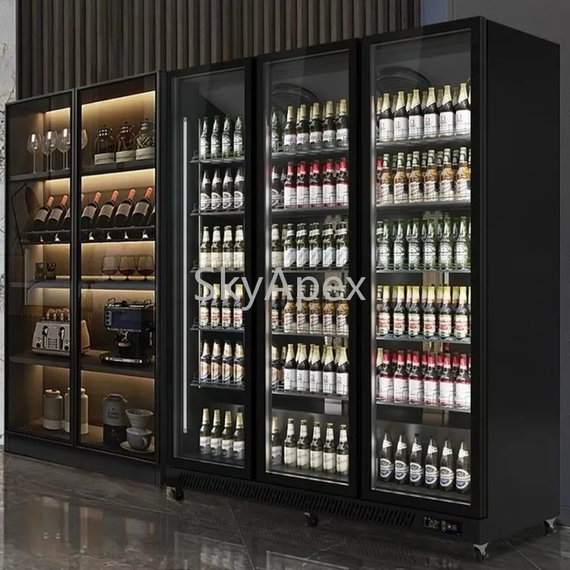 Коммерческий охладитель для напитков из нержавеющей стали с одинарной двойной тройной стеклянной дверью, холодильник с морозильной камерой для супермаркета, отеля, прочный дисплей
Коммерческий охладитель для напитков из нержавеющей стали с одинарной двойной тройной стеклянной дверью, холодильник с морозильной камерой для супермаркета, отеля, прочный дисплей