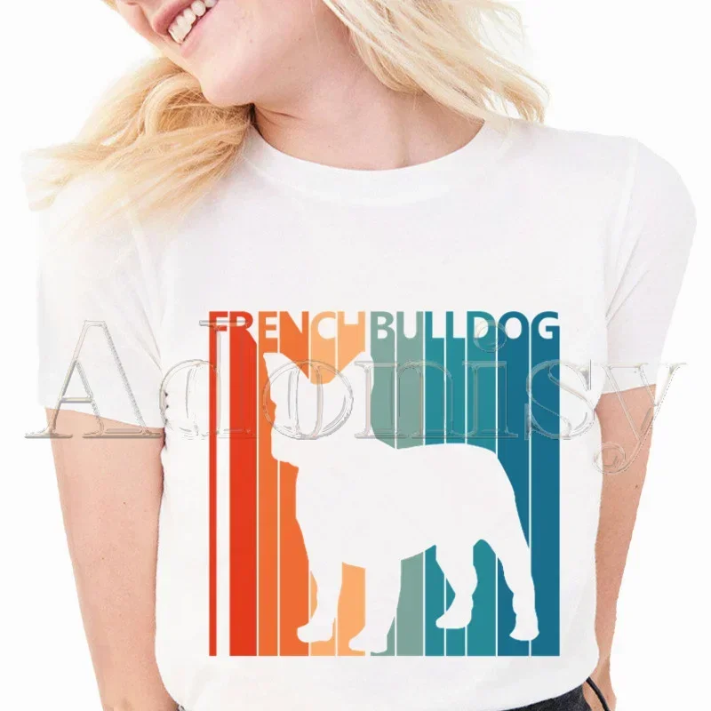 Летние женские футболки с принтом французского бульдога, женская футболка с рисунком мамы, женская футболка с рисунком, женская футболка
Летние женские футболки с принтом французского бульдога, женская футболка с рисунком мамы, женская футболка с рисунком, женская футболка