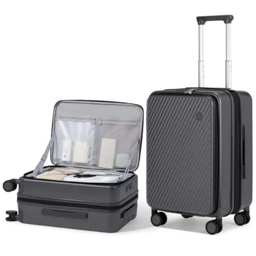 20 Inch Expandable Carry On Luggage PC Hard Shell Suitcase Top Opening Rolling Travel Suitcases with Spinner Wheels and TSA Loc
20 Inch Expandable Carry On Luggage PC Hard Shell Suitcase Top Opening Rolling Travel Suitcases with Spinner Wheels and TSA Loc