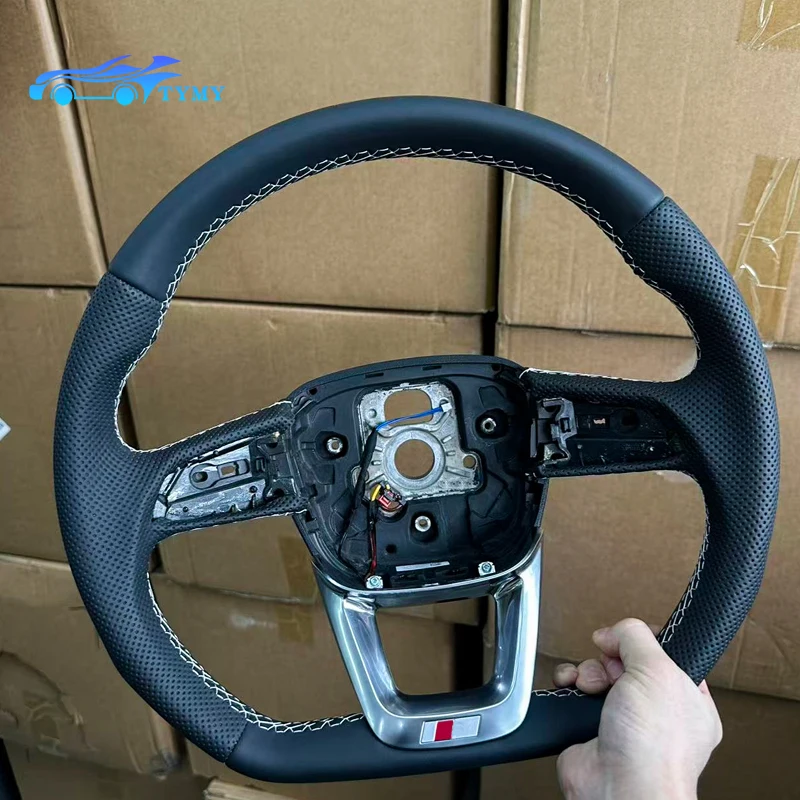 Спортивный руль с плоским дном для Audi Q5 FY, Q7, Q8, с полуфабрикатной отделкой из белой кожи и функцией подогрева.
Спортивный руль с плоским дном для Audi Q5 FY, Q7, Q8, с полуфабрикатной отделкой из белой кожи и функцией подогрева.