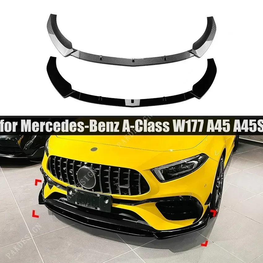 High Quality Front Bumper Lip Spoiler Bodykits for Mercedes-Benz A-Class W177 A45 A45S 2019 2020 2021 2022 2023 Gloss Black ABS
High Quality Front Bumper Lip Spoiler Bodykits for Mercedes-Benz A-Class W177 A45 A45S 2019 2020 2021 2022 2023 Gloss Black ABS