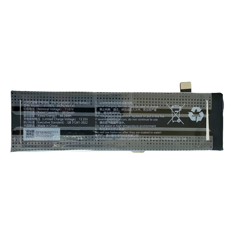 NEW 44.24wh 3810mAh 4139D5 battery For GPD WIN Mini 2024/2025 handheld gaming laptop
NEW 44.24wh 3810mAh 4139D5 battery For GPD WIN Mini 2024/2025 handheld gaming laptop