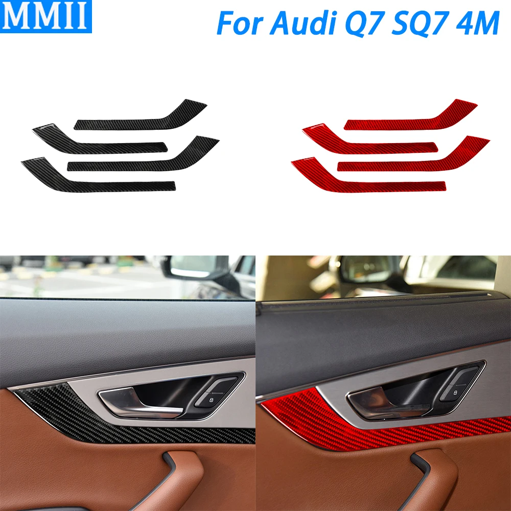 For Audi Q7 SQ7 4M 2016-2019 Accessories Carbon Fiber Inner Door Handle Frame Panel Trim Cover Car Interior Decoration Sticker
For Audi Q7 SQ7 4M 2016-2019 Accessories Carbon Fiber Inner Door Handle Frame Panel Trim Cover Car Interior Decoration Sticker