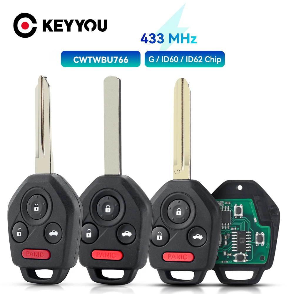 KEYYOU With Battery Car Remote Control Key CWTWBU766 Suitable For Subaru Wrx Forester Impreza Xv Crosstrek 2013-2019 433Mhz
KEYYOU With Battery Car Remote Control Key CWTWBU766 Suitable For Subaru Wrx Forester Impreza Xv Crosstrek 2013-2019 433Mhz