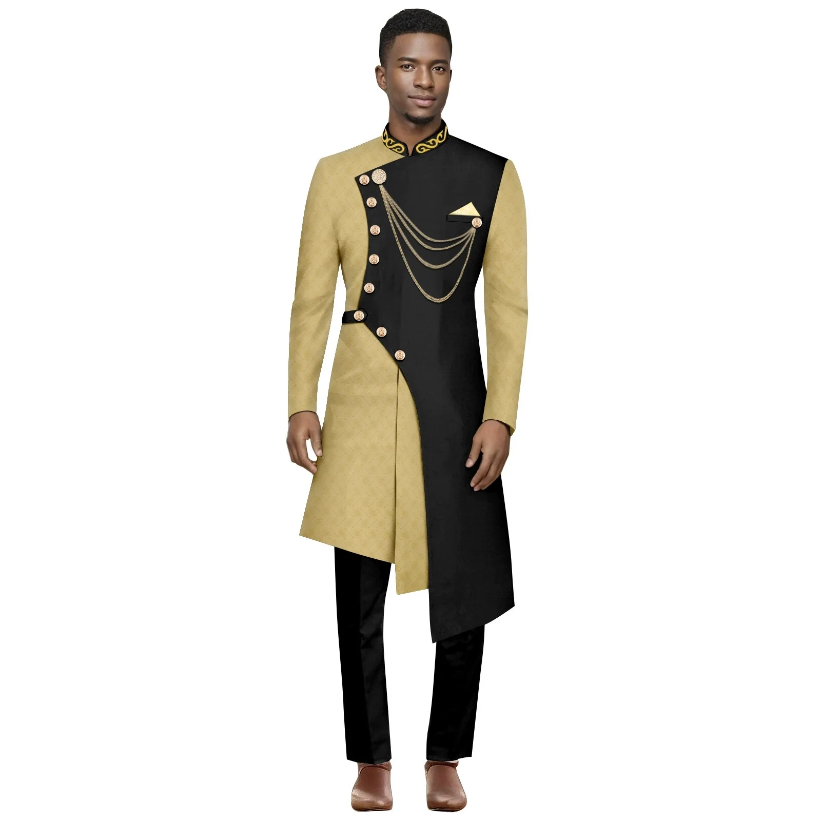 Африканские костюмы для мужчин Темно-синий Элегантный мужской костюм Деловая официальная рабочая одежда Комплект из двух предметов (топ + брюки) Мужской комплект Dashiki Outfits Party
Африканские костюмы для мужчин Темно-синий Элегантный мужской костюм Деловая официальная рабочая одежда Комплект из двух предметов (топ + брюки) Мужской комплект Dashiki Outfits Party