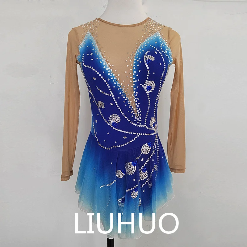 Фигурка LIUHUO, рабочая одежда, одежда для катания на коньках по индивидуальному заказу, детская одежда для выступлений, синий градиент
Фигурка LIUHUO, рабочая одежда, одежда для катания на коньках по индивидуальному заказу, детская одежда для выступлений, синий градиент