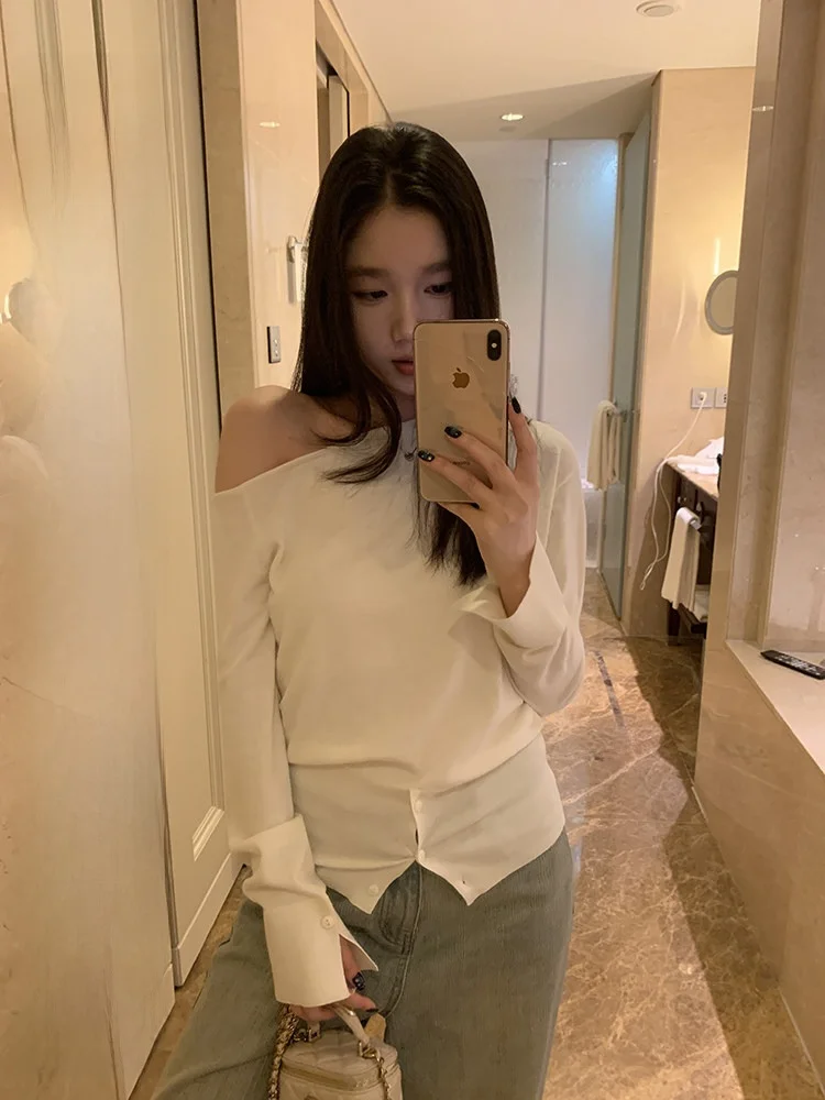 YOKLASS Women's Slant oulder Knitted Sweater Lazy ort Sle Faionable Retro Design Winter Warm Long Sve Top
YOKLASS Women's Slant oulder Knitted Sweater Lazy ort Sle Faionable Retro Design Winter Warm Long Sve Top