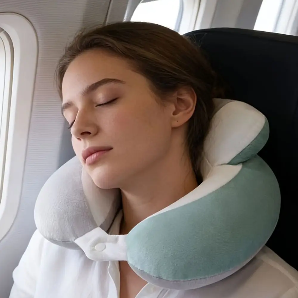 U Shaped Travel Neck Pillow Adjustable Breathable Office Nap Pillow with Long Rope PP Cotton Neck Support Pillow Airplane Travel
U Shaped Travel Neck Pillow Adjustable Breathable Office Nap Pillow with Long Rope PP Cotton Neck Support Pillow Airplane Travel