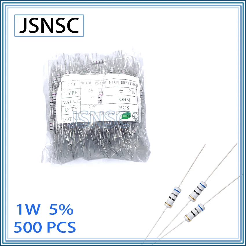 JSNSC 500 шт. 5% 1W 22K 24K 27K 30K 33K 36K 39K 43K 47K 51K 56K 62K 68K 75K 82K 91K 100K 110K 120K Ом углеродные пленочные DIP-резисторы
JSNSC 500 шт. 5% 1W 22K 24K 27K 30K 33K 36K 39K 43K 47K 51K 56K 62K 68K 75K 82K 91K 100K 110K 120K Ом углеродные пленочные DIP-резисторы