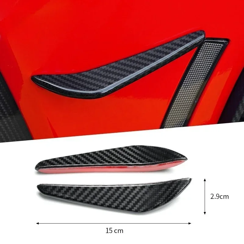 For Ford Mustang Real Dry Carbon Fiber Front Bumper Canards Modification Cover Trim 2024 Exterior Parts Body Kits Accessories
For Ford Mustang Real Dry Carbon Fiber Front Bumper Canards Modification Cover Trim 2024 Exterior Parts Body Kits Accessories