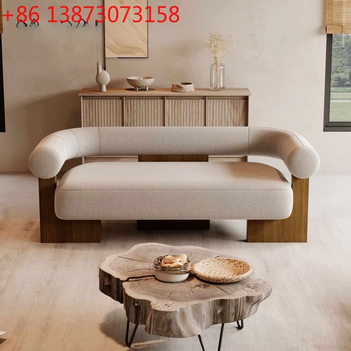 Nordic fabric sofa small apartment living room B & B surprise quiet wind designer simple curved solid wood multi-person sofa
Nordic fabric sofa small apartment living room B & B surprise quiet wind designer simple curved solid wood multi-person sofa