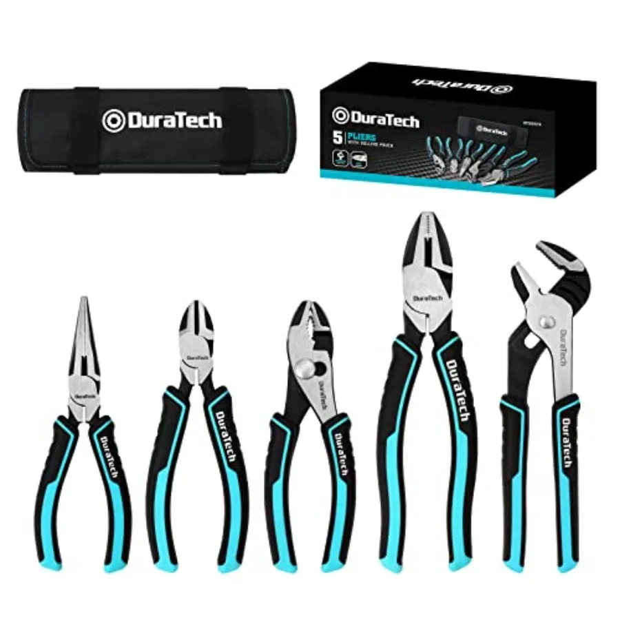 5-Piece Cr-Ni Pliers Set, 6" Long Nose, Slip Joint, Diagonal Cutting, 8" Linesman, Groove Joint Pliers, Easy Storage Oxford Rol
5-Piece Cr-Ni Pliers Set, 6" Long Nose, Slip Joint, Diagonal Cutting, 8" Linesman, Groove Joint Pliers, Easy Storage Oxford Rol