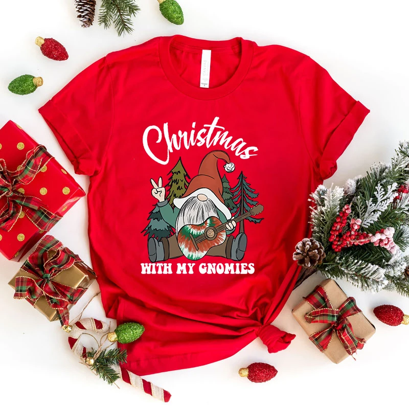 (Premium T-shirt)Cool Christmas With My Gnomies Print T-Shirts For Women Summer Fashion Casual Short Sleeve Round Neck Tops
(Premium T-shirt)Cool Christmas With My Gnomies Print T-Shirts For Women Summer Fashion Casual Short Sleeve Round Neck Tops