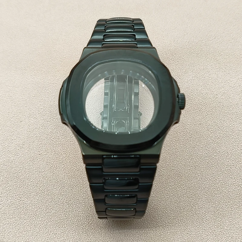 Black Nautilus Watch Case NH35 Case Fit for NH35 NH36 4R Movement Install Watch Strap Transparent Back Cover 20ATM Watch Cases
Black Nautilus Watch Case NH35 Case Fit for NH35 NH36 4R Movement Install Watch Strap Transparent Back Cover 20ATM Watch Cases