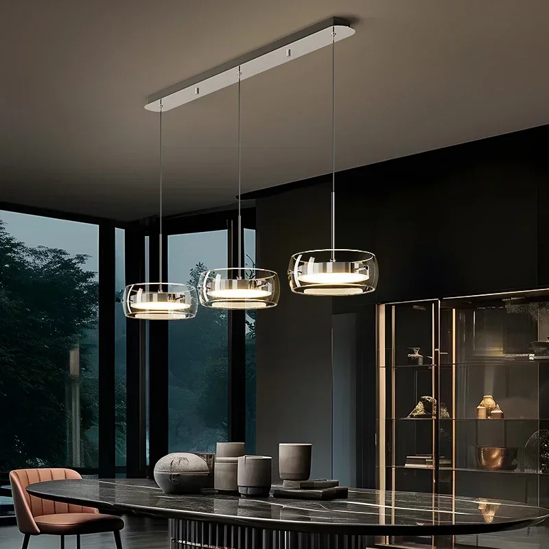 Modern luxury glass restaurant pendant light with eye protection high-end three headed bar counter dining room lighting fixtures
Modern luxury glass restaurant pendant light with eye protection high-end three headed bar counter dining room lighting fixtures