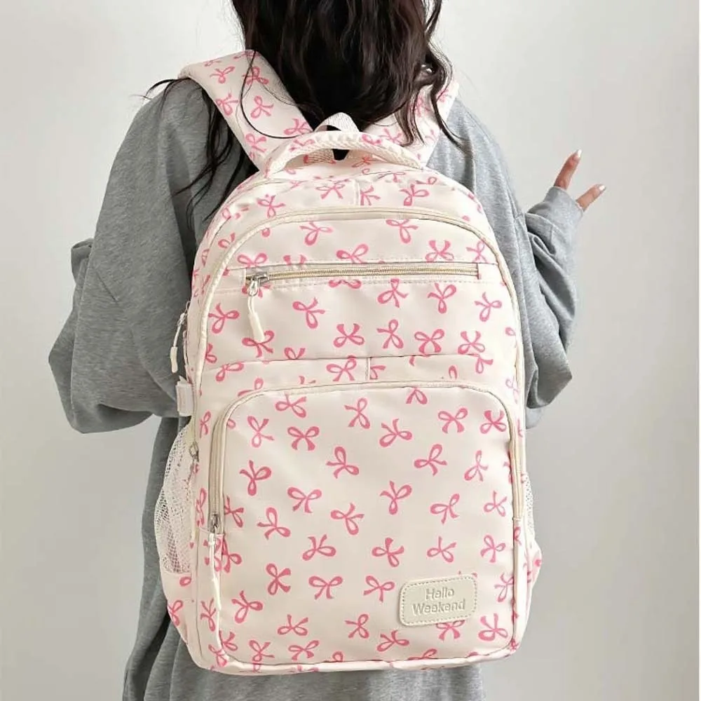 Daypack Three-piece School Bag Set Casual with Pen Bag Nylon Bow Backpack Polyester Fixed Webbing Students School Bag Daily
Daypack Three-piece School Bag Set Casual with Pen Bag Nylon Bow Backpack Polyester Fixed Webbing Students School Bag Daily