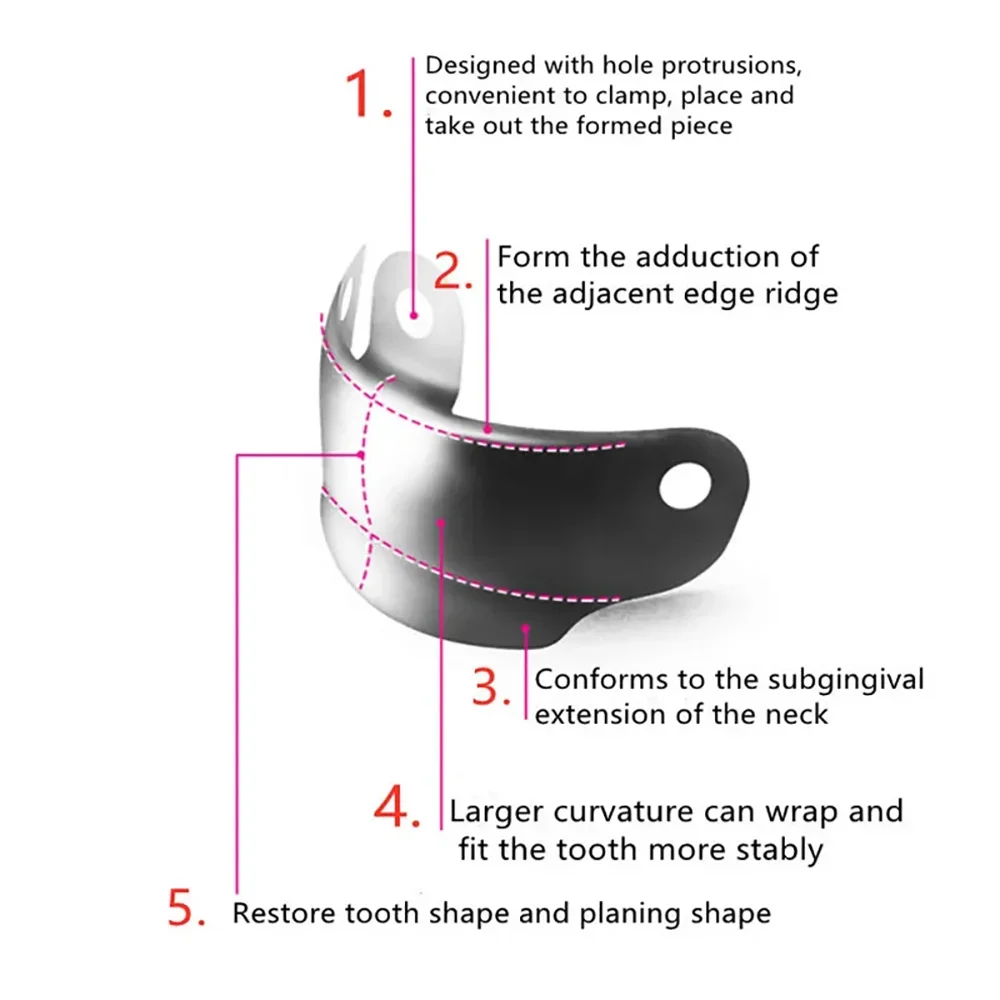 Dental Matrix Bands Clamp Sectional Contoured Matrix System Metal Matrices Nickel Clamping Ring Dentist Autoclavable Materials
Dental Matrix Bands Clamp Sectional Contoured Matrix System Metal Matrices Nickel Clamping Ring Dentist Autoclavable Materials