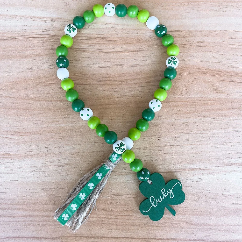 Wooden Bead Tassel Garland Clover Hanging Decoration St Patrick'S Day Party Festival Home Decor Beaded Pendant
Wooden Bead Tassel Garland Clover Hanging Decoration St Patrick'S Day Party Festival Home Decor Beaded Pendant