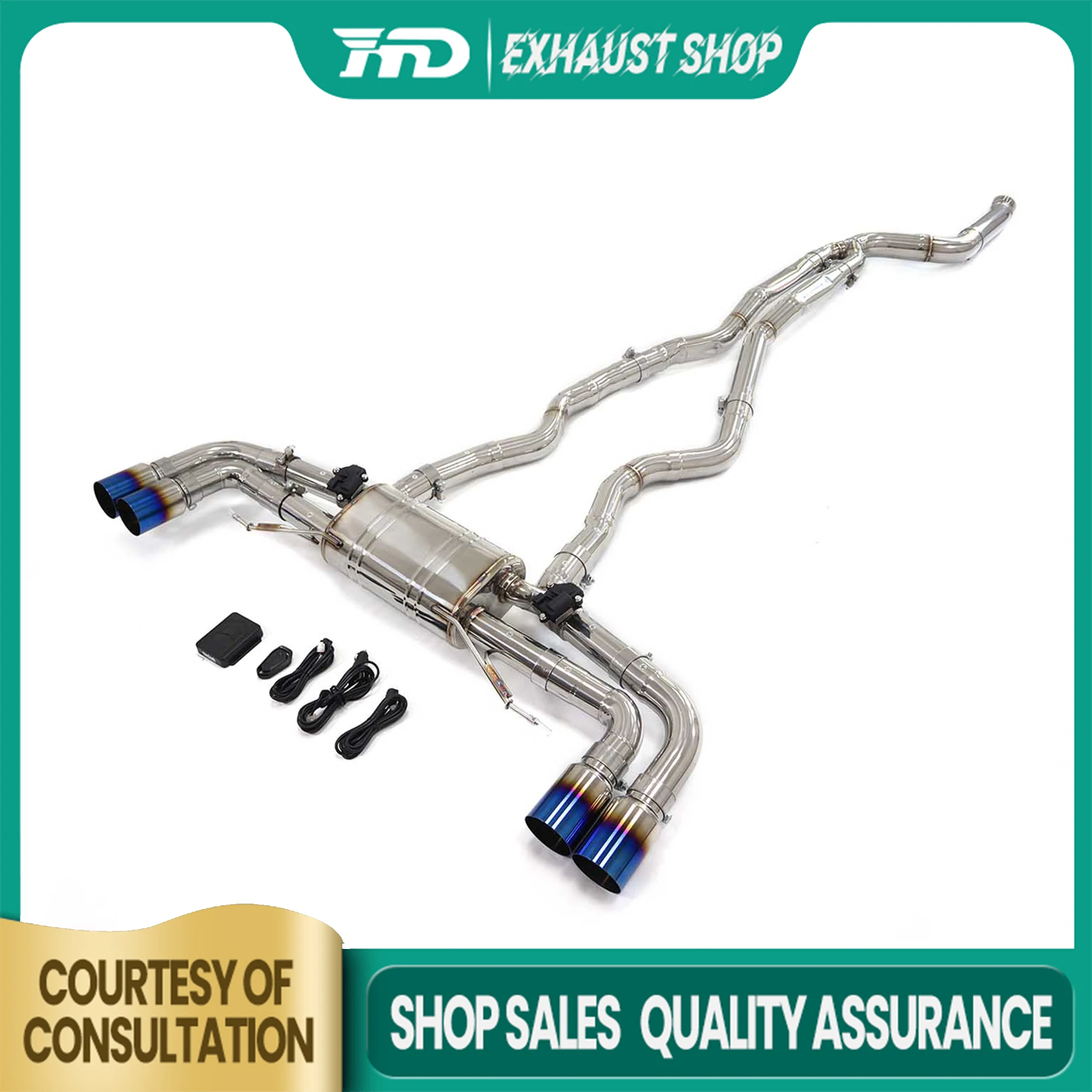 High Quality Catback For BMW M240i G42 3.0T Stainless Steel Exhaust System Car Parts Electronic Valve Muffler Tips HMD
High Quality Catback For BMW M240i G42 3.0T Stainless Steel Exhaust System Car Parts Electronic Valve Muffler Tips HMD 