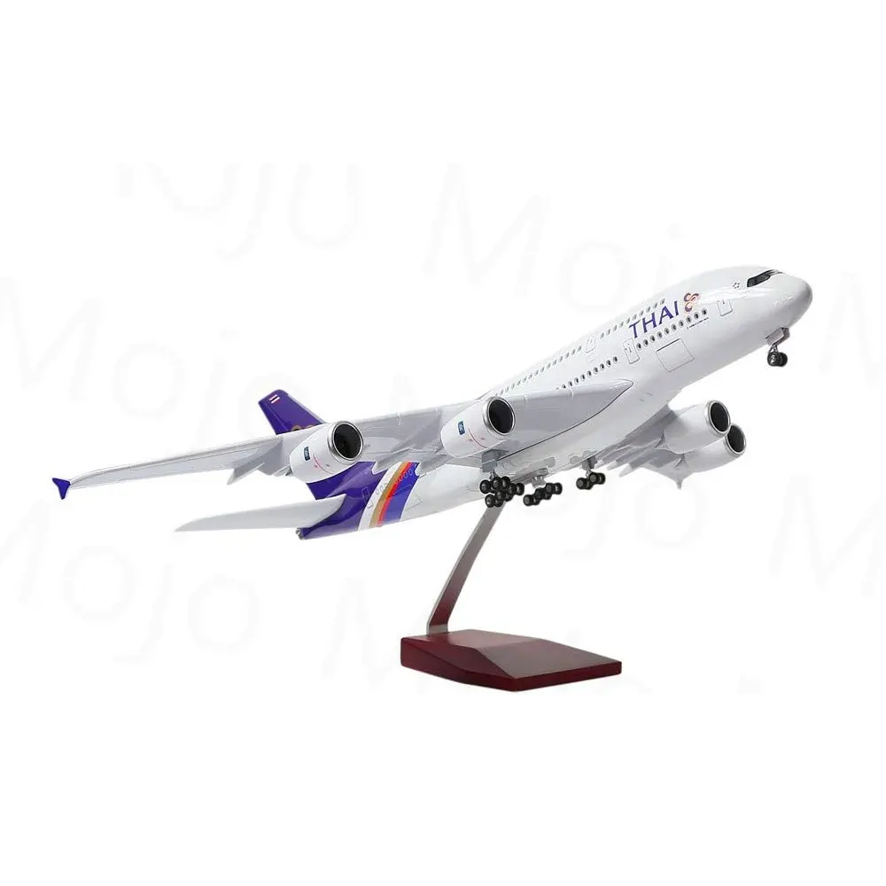 Airplane Model 1/160 Scale 47CM Thailand Airways Model Aircraft A380 Toy with LED Light(Touch or Sound Control) Stand & Gear for
Airplane Model 1/160 Scale 47CM Thailand Airways Model Aircraft A380 Toy with LED Light(Touch or Sound Control) Stand & Gear for