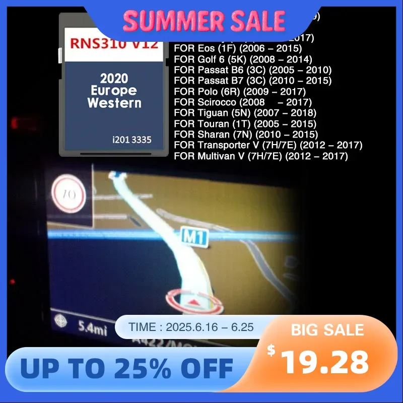 for VW RNS 310 V12 West Europe Navi SD Card Version 2020 8GB Navigation Maps Update Data Version Car Accessories Sat NAV
for VW RNS 310 V12 West Europe Navi SD Card Version 2020 8GB Navigation Maps Update Data Version Car Accessories Sat NAV