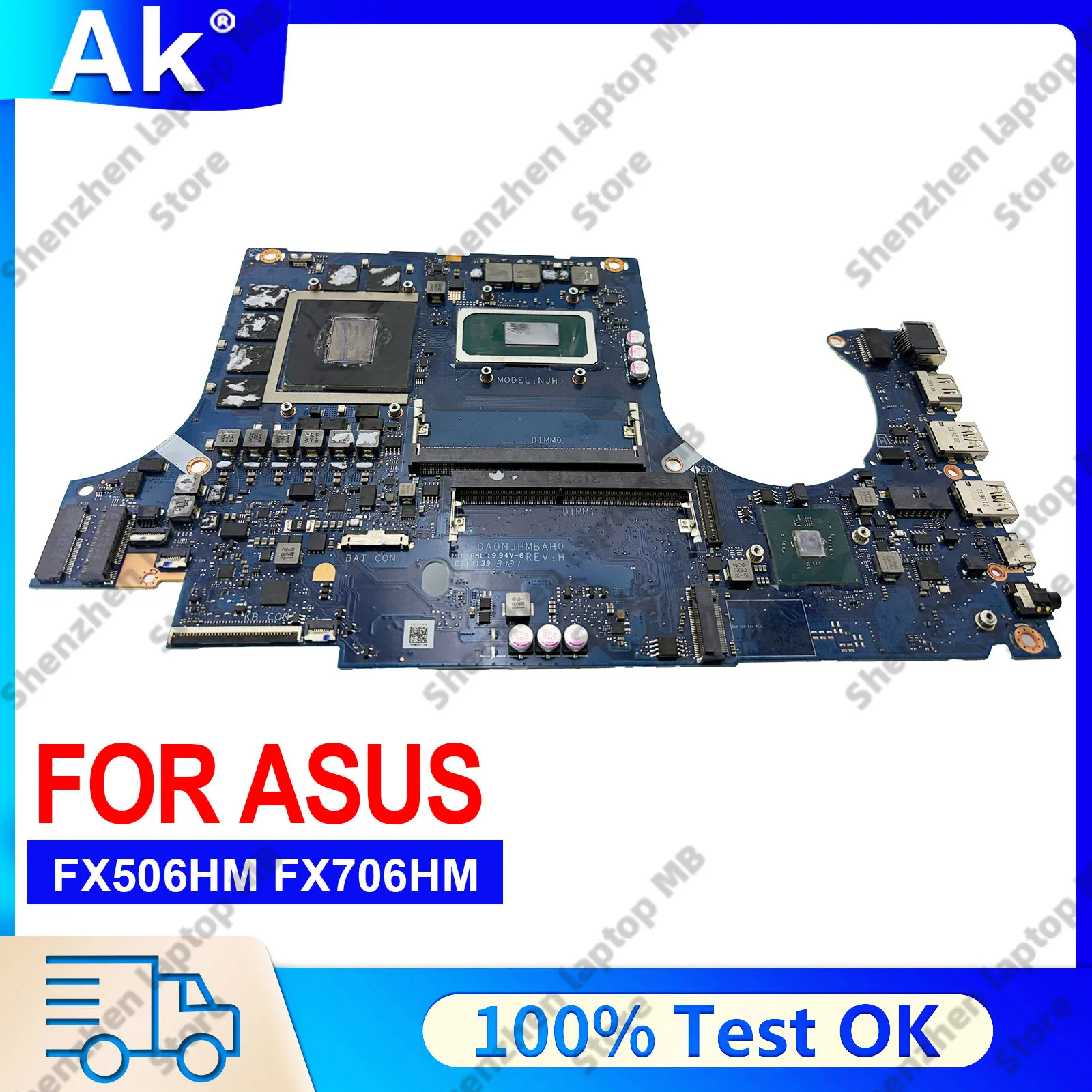 DA0NJHMBAH0 Laptop Motherboard For ASUS TUF Gaming FX506HM FX506H FX506HR Mainboard W/ 11th Gen i5 i7 i9 100% tests OK fast ship
DA0NJHMBAH0 Laptop Motherboard For ASUS TUF Gaming FX506HM FX506H FX506HR Mainboard W/ 11th Gen i5 i7 i9 100% tests OK fast ship