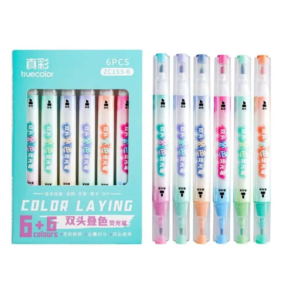 Double-ended Highlighter Magic Color-changing DIY Scrapbook Fluorescent Pen Color Stackable Painting Color Pen School Office
Double-ended Highlighter Magic Color-changing DIY Scrapbook Fluorescent Pen Color Stackable Painting Color Pen School Office