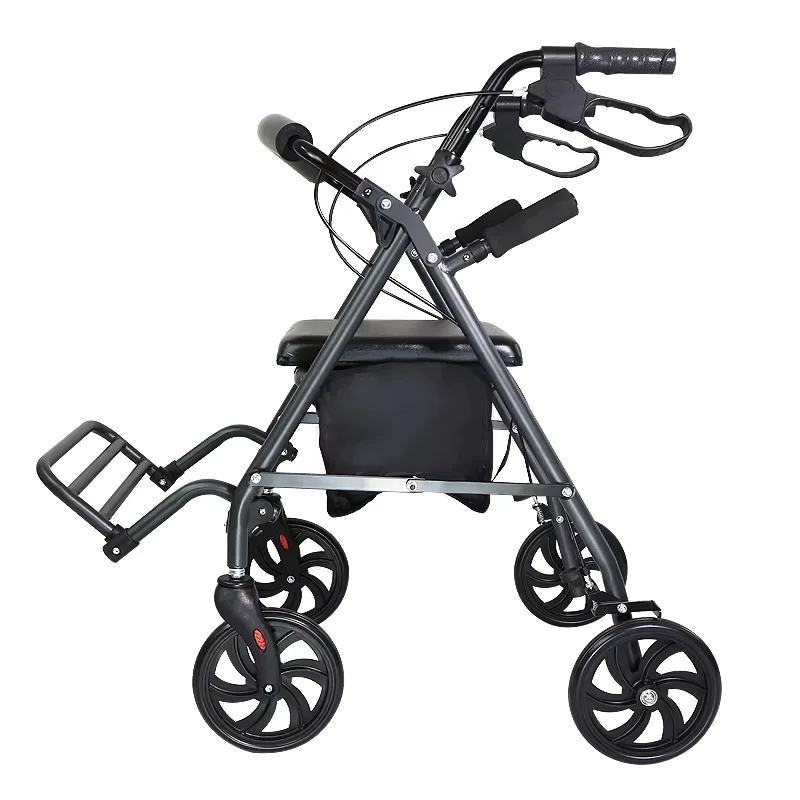 Elderly Trolley Wheeled Walker Four-wheel Foldable Scooter Walker Grocery Shopping Cart Shopping Cart Rest Chair
Elderly Trolley Wheeled Walker Four-wheel Foldable Scooter Walker Grocery Shopping Cart Shopping Cart Rest Chair