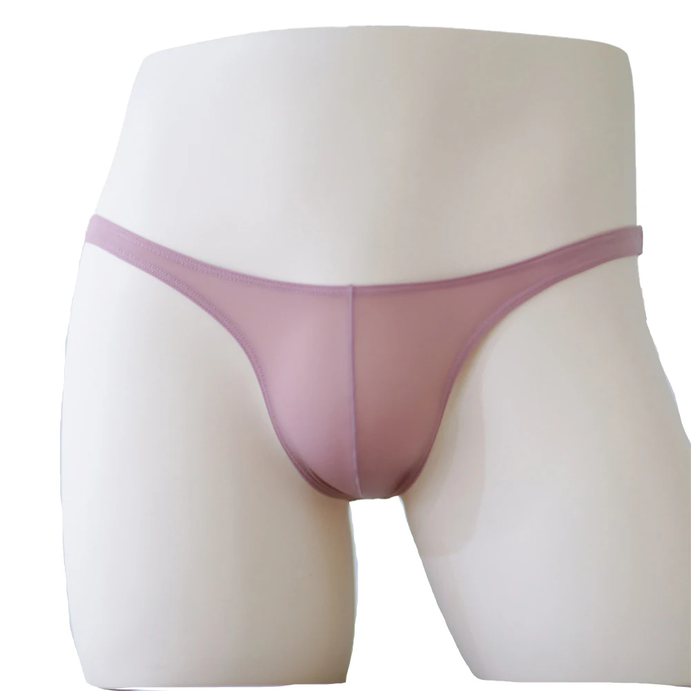 Mens Sexy Underwear Ice Silk Comfortable Soft Thong Briefs Bikini Low-Rise Underpants Solid Color Panties See-through Lingerie
Mens Sexy Underwear Ice Silk Comfortable Soft Thong Briefs Bikini Low-Rise Underpants Solid Color Panties See-through Lingerie