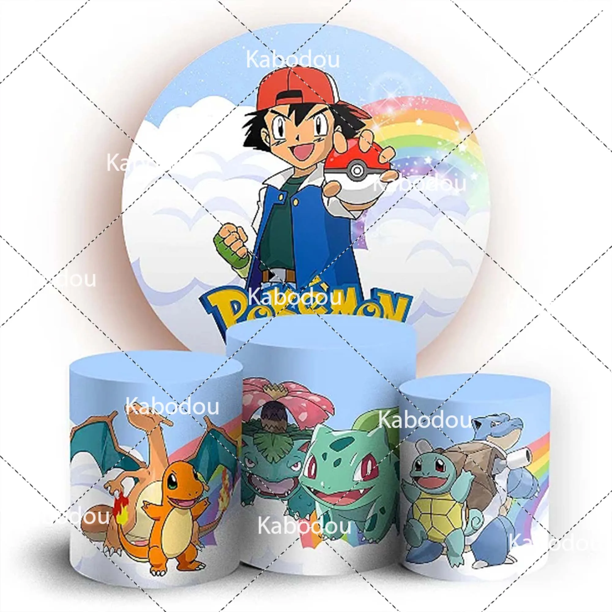 Pokemon Round Backdrop Boy Birthday Party Decoration Photography Background Cylinder Cover Circle Baby Shower Studio Prop
Pokemon Round Backdrop Boy Birthday Party Decoration Photography Background Cylinder Cover Circle Baby Shower Studio Prop