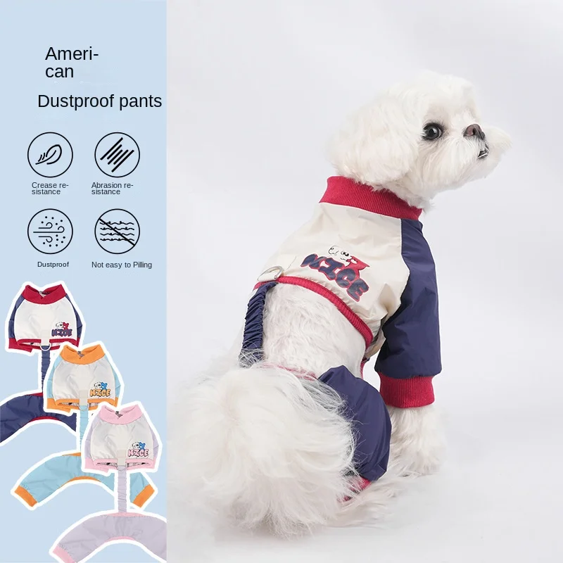 Pet Spring and Summer Outing Anti-Dirty Pants Waterproof Dog Walking Clothes Small and Medium Sized Dog Dustproof Pants
Pet Spring and Summer Outing Anti-Dirty Pants Waterproof Dog Walking Clothes Small and Medium Sized Dog Dustproof Pants