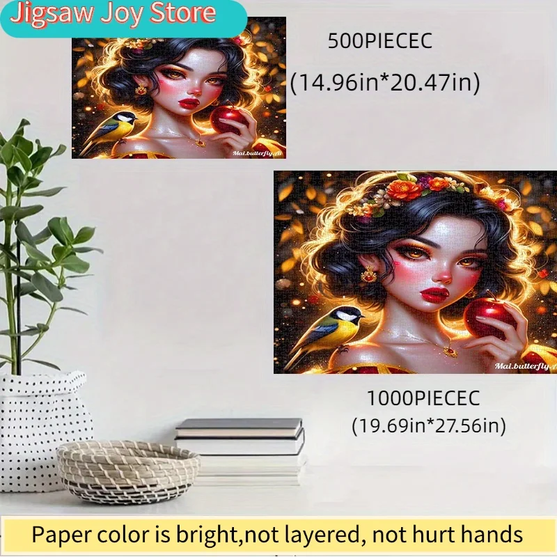 Пазл 500/Disney, бумажный пазл-конструктор с тематикой Белоснежки, красивые иллюстрации, изысканная подарочная коробка, плотный белый картон
Пазл 500/Disney, бумажный пазл-конструктор с тематикой Белоснежки, красивые иллюстрации, изысканная подарочная коробка, плотный белый картон