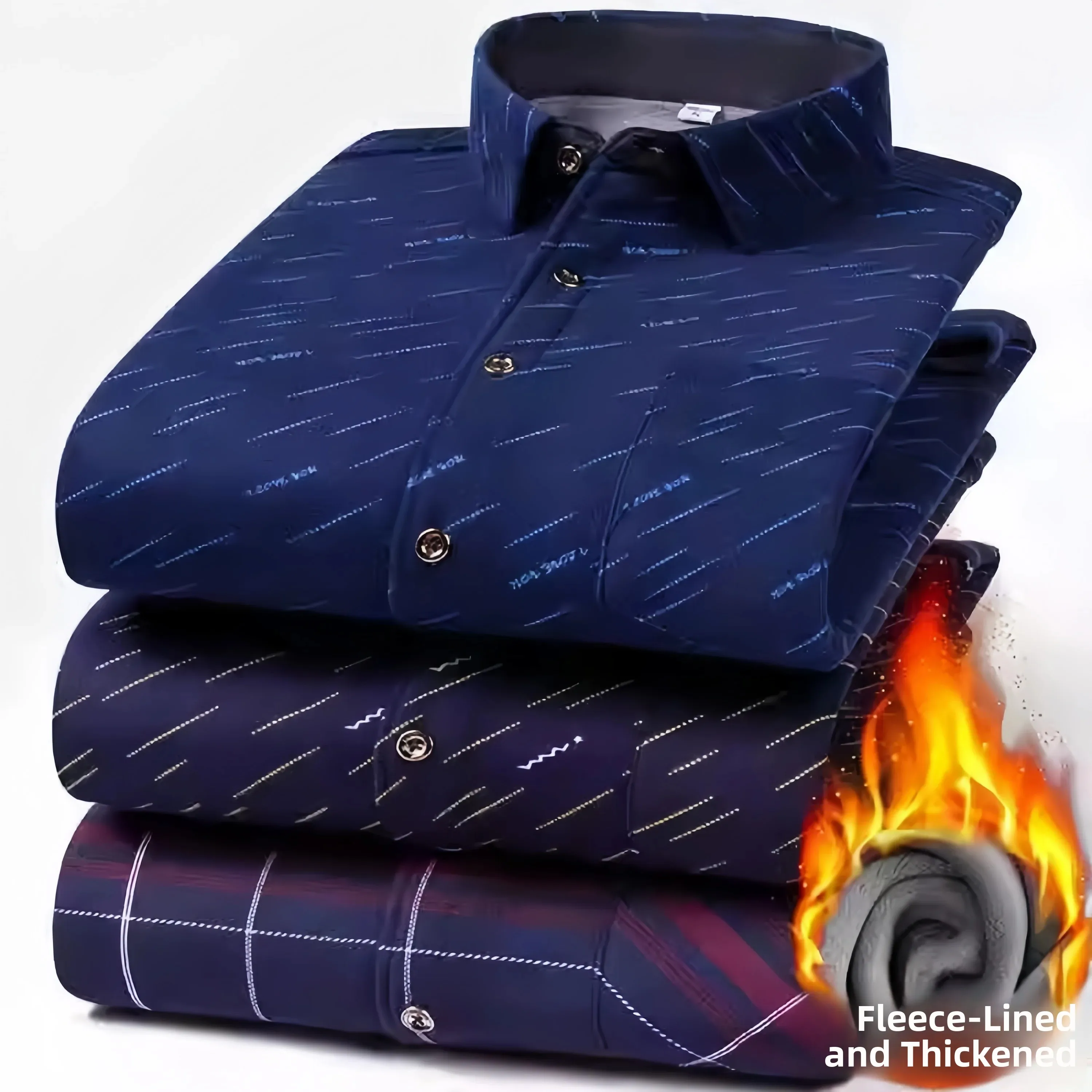 Men's Winter Warm Long Sleeve Shirt Casual Thickened Flocking Plaid Casual Style Business Gentleman Style Inner Wear Shirt
Men's Winter Warm Long Sleeve Shirt Casual Thickened Flocking Plaid Casual Style Business Gentleman Style Inner Wear Shirt