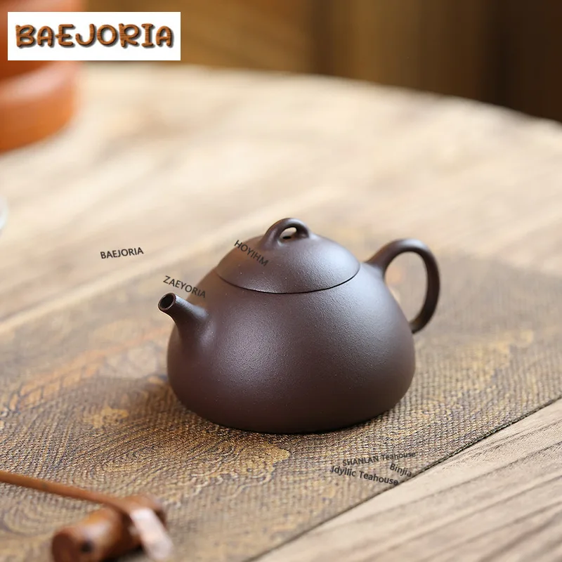 120ml Creative Yixing Purple Clay Teapots Handmade Winter Heart Pot Raw Ore Purple Mud Kettle With Infuser Chinese Zisha Tea Set
120ml Creative Yixing Purple Clay Teapots Handmade Winter Heart Pot Raw Ore Purple Mud Kettle With Infuser Chinese Zisha Tea Set