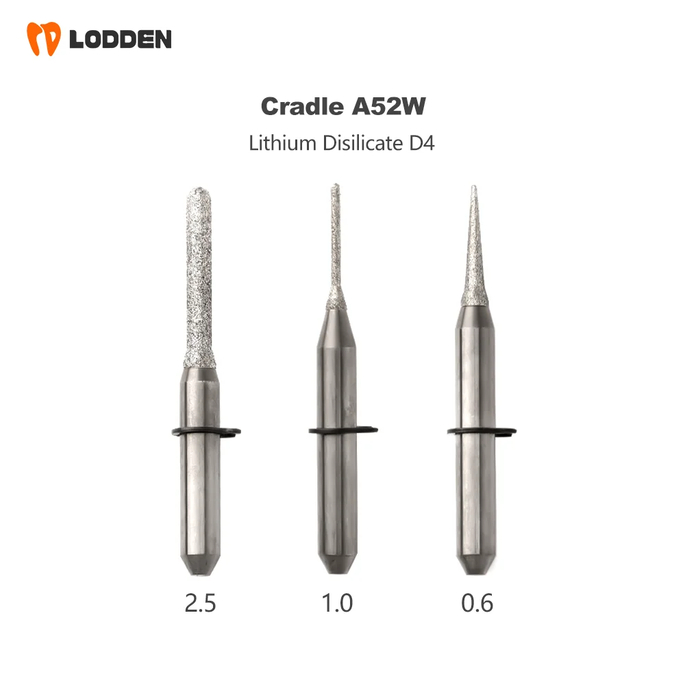 Cradle C41/A52W Milling Burs Dental Grinding Lithium Disilicate/metal D3/D4 Shank 50/45mm Length 0.6/1.0/2.5 Dental Cutter Tool
Cradle C41/A52W Milling Burs Dental Grinding Lithium Disilicate/metal D3/D4 Shank 50/45mm Length 0.6/1.0/2.5 Dental Cutter Tool