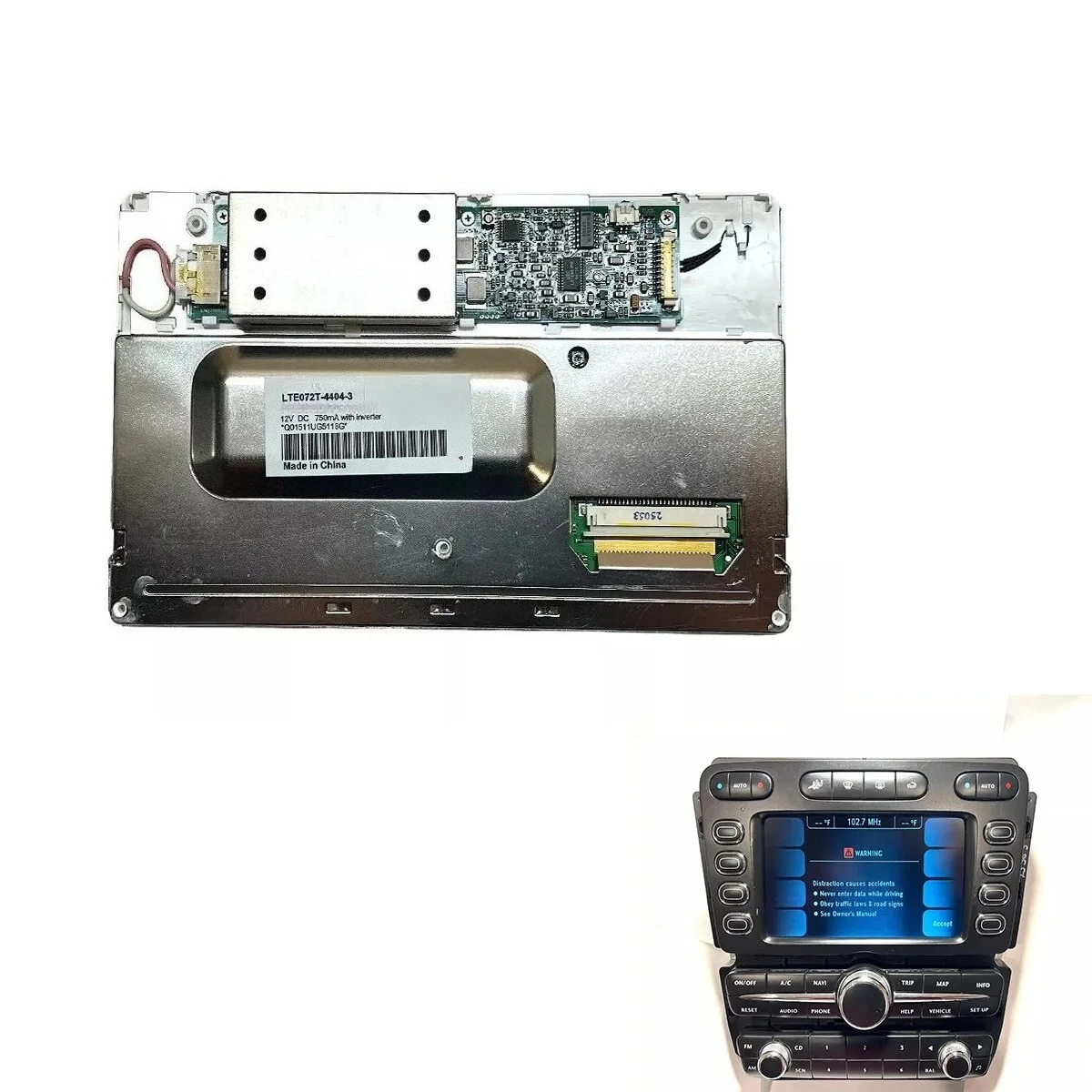 7.2" LTE072T-4404-3 LCD Display For Bentley Flying Spur 2006-2012 Car Navigation Screen Replacement
7.2" LTE072T-4404-3 LCD Display For Bentley Flying Spur 2006-2012 Car Navigation Screen Replacement